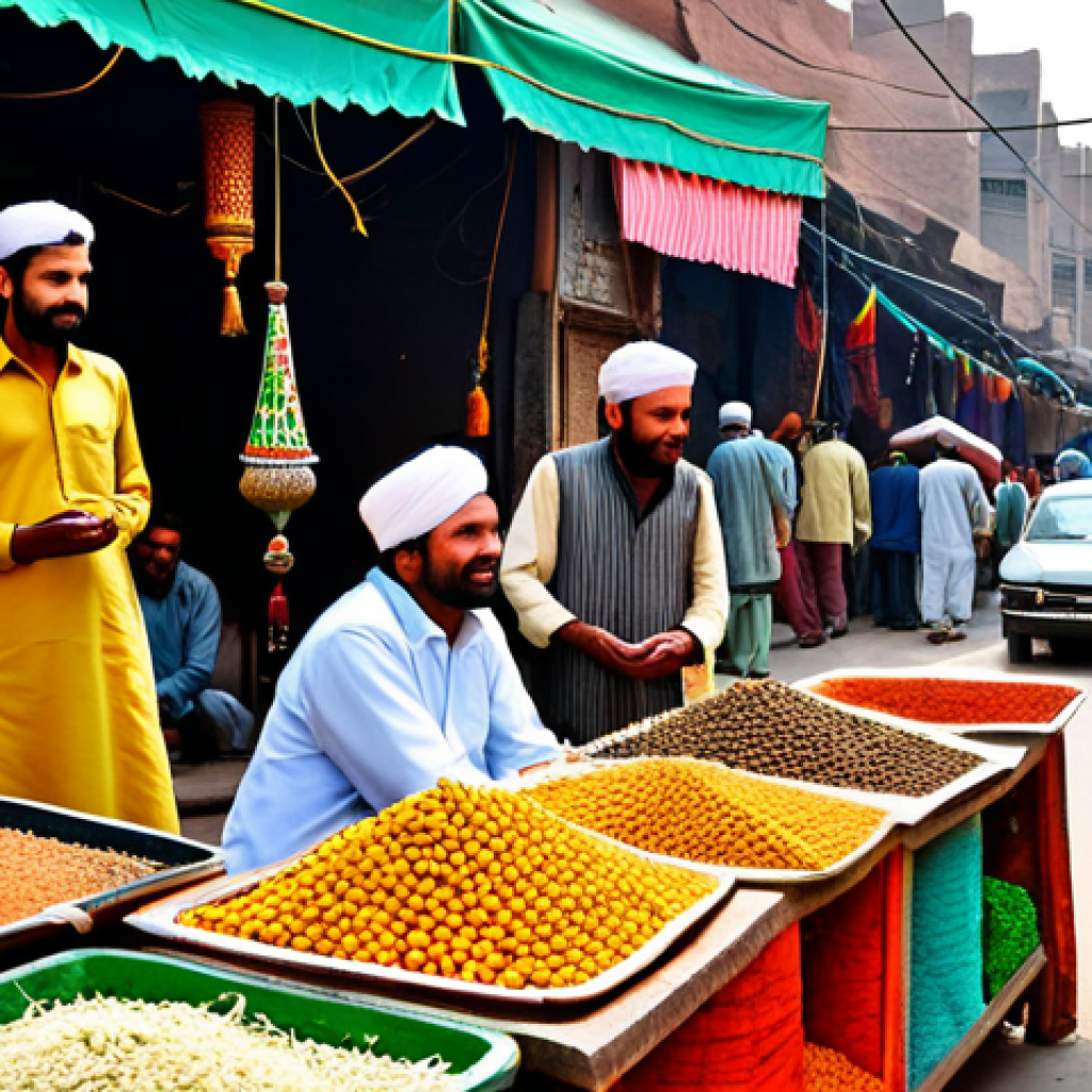 가족 여행에서 배울 수 있는 인권 교육 - Respecting Cultural Diversity**

"A family visiting a bustling marketplace in Lahore, Pakistan, inte...
