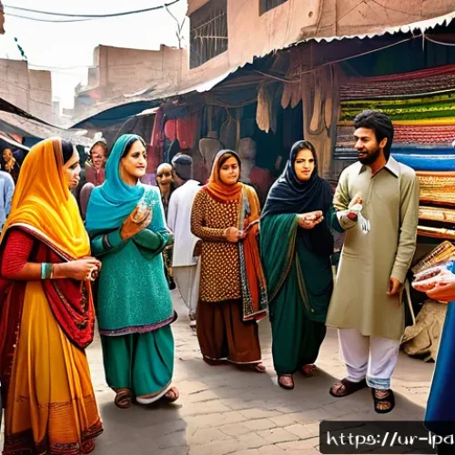 Home 28 여행 중 소통 능력 개발 - A detailed illustration of a diverse group of travelers engaging in respectful cross-cultural commun...